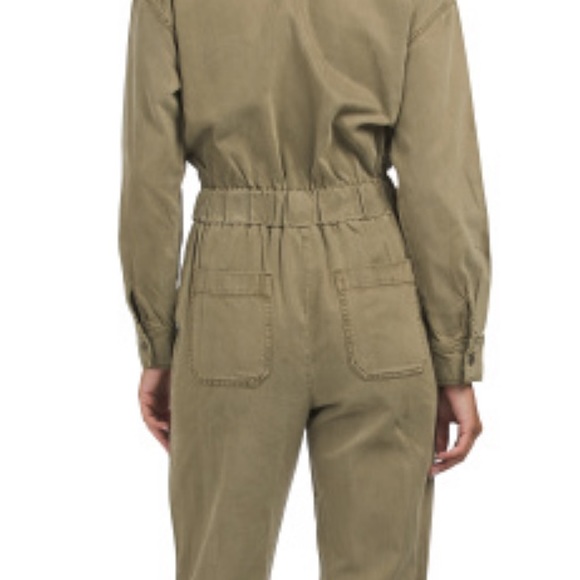 NWT Young Fabulous & Broke long sleeve jumpsuit in pine green - Picture 4 of 10